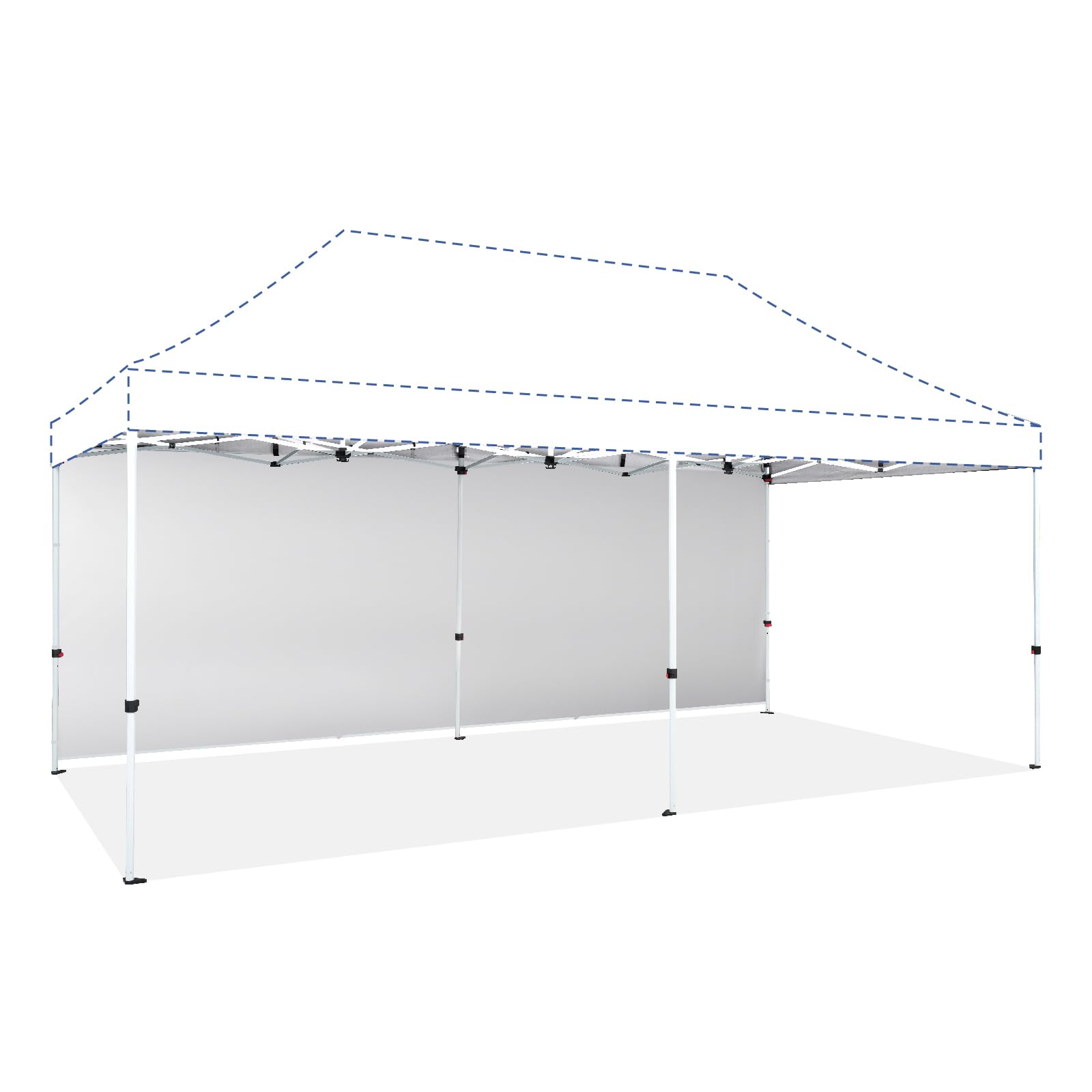 Amazon.com : CROWN SHADES SunWall Silver Coated for 10x20 Pop up